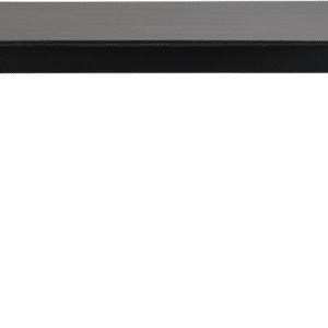 Spisebord Rowico Lotta 140Ã90 cm sort lakeret MDF-askefiner og massivt gummitræ